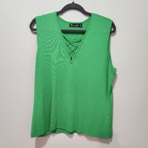 Green Sleeveless Sweater